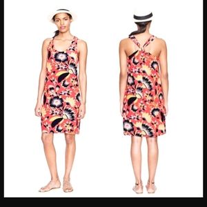 J Crew Floral Silk Sleeveless Dress Sz 4